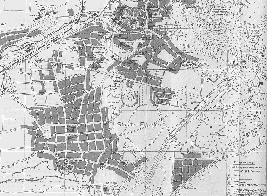 Karte KZ Natzweiler-Struthof und Auenlager