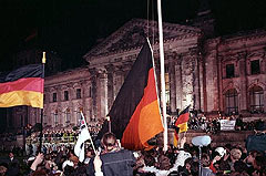 Feierlichkeiten zur deutschen Vereinigung vor dem Berliner Reichstag