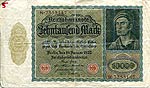 Geldscheine vom 19. 1. und 15. 9. 1922