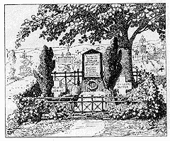 Der Friedhof in Cleversulzbach mit den Gräbern der beiden „Dichtermütter“ Schiller und Mörike